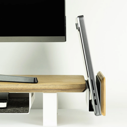 Vertical Laptop Holder for Monitor Stand